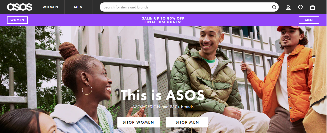 Asos - ecommerce business example