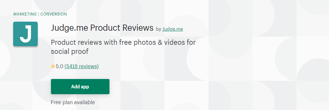 Judge.Me - Shopify Review app