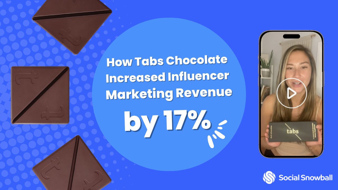 How Tabs Chocolate Increased Influencer Marketing Revenue by 17% with Social Snowball